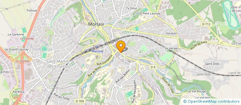 localisation de l'entreprise SOCIETE CIVILE DE MOYENS DES DOCTEURS GESTIN ET MESSAGER  MORLAIX