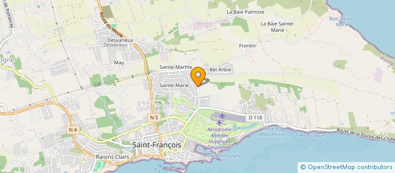 localisation de l'entreprise SOCIETE CIVILE DE MOYENS DES DOCTEURS GUILBOT MARION & CALENDA DORIAN  SAINT-FRANCOIS