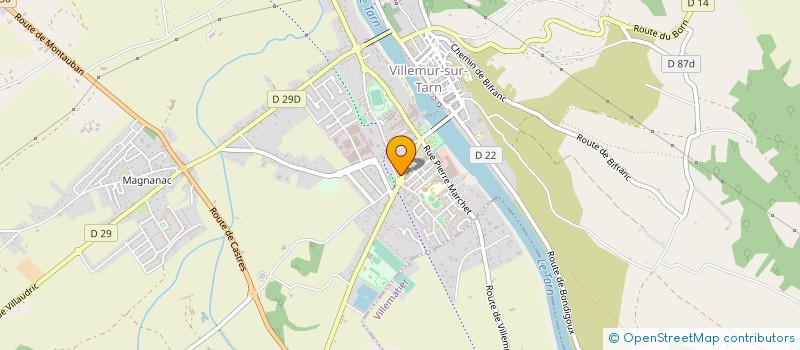 localisation de l'entreprise SOCIETE CIVILE DE MOYENS DES DOCTEURS IDRAC RAPHAELL DLUGOSZ ET BOUDET  VILLEMUR-SUR-TARN