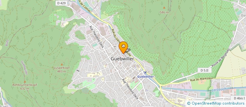 localisation de l'entreprise SOCIETE CIVILE DE MOYENS DES DOCTEURS JEAN DOTTER ET CLEMENCE  CONSTANT  GUEBWILLER