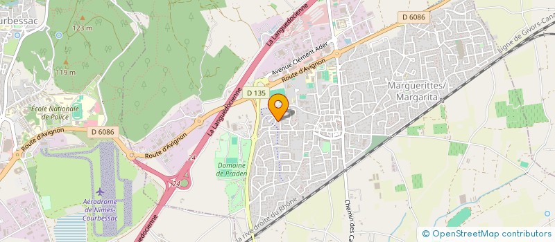 localisation de l'entreprise SOCIETE CIVILE DE MOYENS DES DOCTEURS JEROME AUTARD - LAURIANE GRIOTTO & CLAUDINE CADENAT  MARGUERITTES