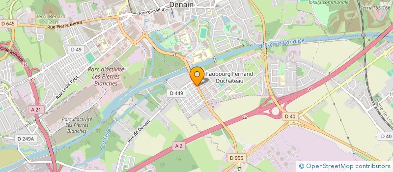 localisation de l'entreprise SOCIETE CIVILE DE MOYENS DES DOCTEURS KEDZIORA-DEUDON  DENAIN