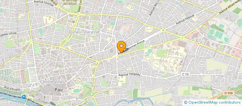 localisation de l'entreprise SOCIETE CIVILE DE MOYENS DES DOCTEURS LE BORGNE ET LOUEDIN à PAU