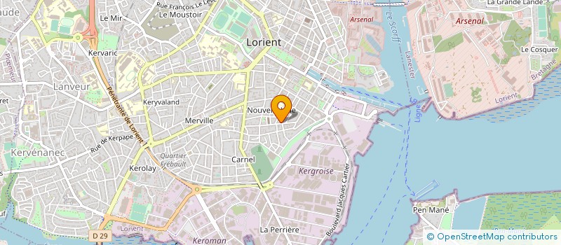 localisation de l'entreprise SOCIETE CIVILE DE MOYENS DES DOCTEURS LE BRUN ET VIARD à LORIENT