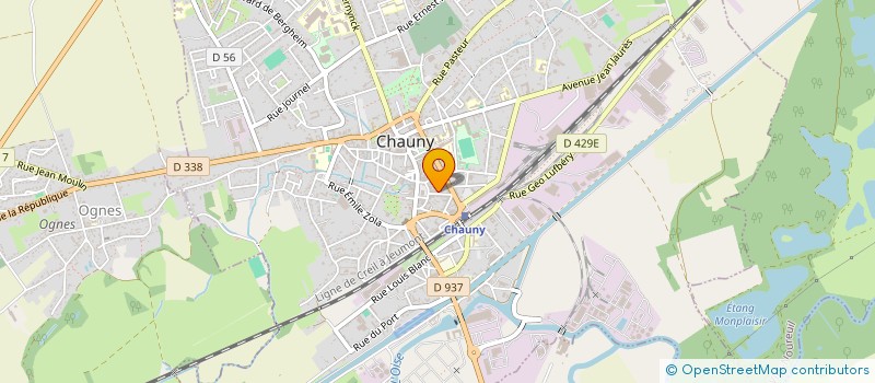 localisation de l'entreprise SOCIETE CIVILE DE MOYENS DES DOCTEURS LETRILLARD MESSERANE à CHAUNY
