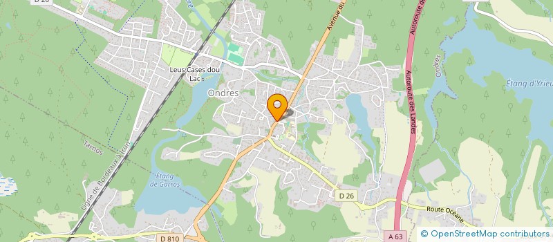 localisation de l'entreprise SOCIETE CIVILE DE MOYENS DES DOCTEURS MARIE BARET ET LIONEL LO PINTO  ONDRES