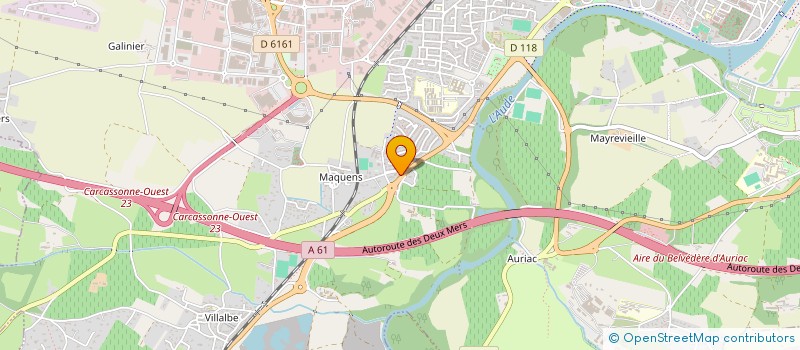 localisation de l'entreprise SOCIETE CIVILE DE MOYENS DES DOCTEURS MARTINEZ - PREDOIAS  CARCASSONNE