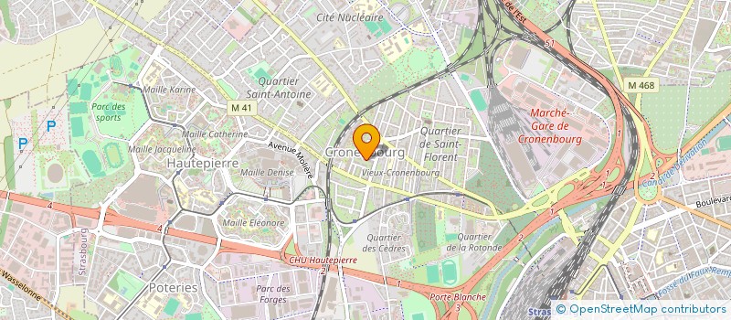 localisation de l'entreprise SOCIETE CIVILE DE MOYENS DES DOCTEURS MARTZ FOERSTER ET BASTIAN  STRASBOURG