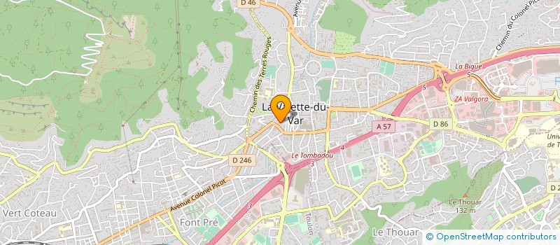 localisation de l'entreprise SOCIETE CIVILE DE MOYENS DES DOCTEURS MEYSSONNIER ET GENET à LA VALETTE-DU-VAR