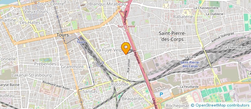 localisation de l'entreprise SOCIETE CIVILE DE MOYENS DES DOCTEURS PEGUIN ET LONGUET - SCM DES DRS PEGUIN ET LONGUET à TOURS