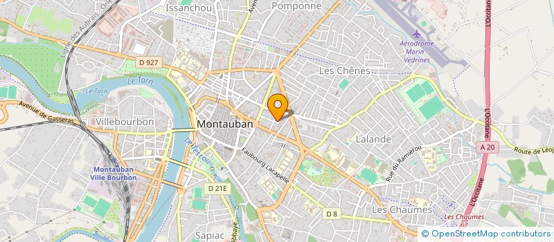 localisation de l'entreprise SOCIETE CIVILE DE MOYENS DES DOCTEURS QUITERIE BADENES ET ANTOINE BADENES  MONTAUBAN