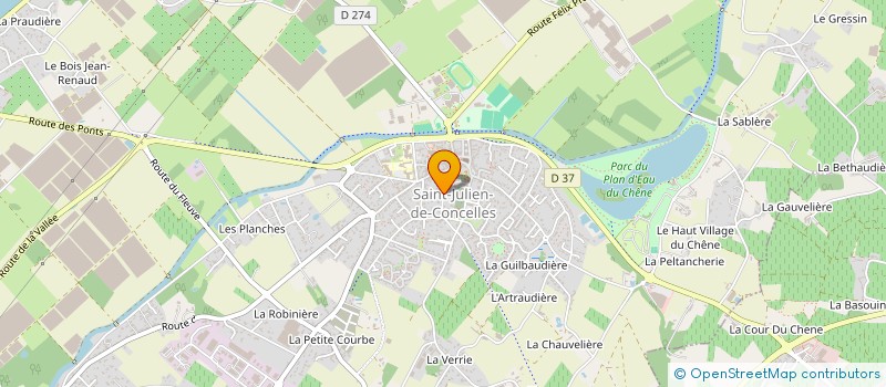 localisation de l'entreprise SOCIETE CIVILE DE MOYENS DES DOCTEURS RAVARD - PRAUD à SAINT-JULIEN-DE-CONCELLES