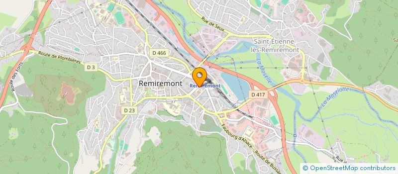localisation de l'entreprise SOCIETE CIVILE DE MOYENS DES DOCTEURS ROMAIN EBADI ET THIERRY RATSIMIHAH à REMIREMONT