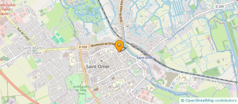 localisation de l'entreprise SOCIETE CIVILE DE MOYENS DES DOCTEURS ROUSSEL-RUIZ  SAINT-OMER