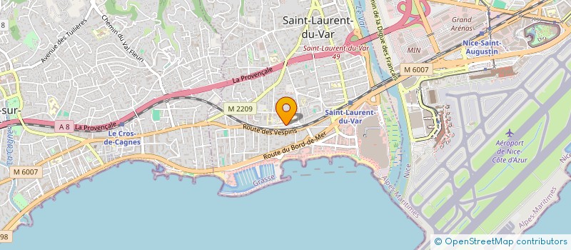 localisation de l'entreprise SOCIETE CIVILE DE MOYENS DES DOCTEURS SANFIORENZO CELINE ET CASTELNAU OLIVIER ET DURAND FRANCOIS à SAINT LAURENT DU VAR