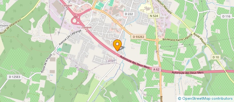 localisation de l'entreprise SOCIETE CIVILE DE MOYENS DES DOCTEURS VIOLAINE NGUYEN HUYNH ET ANTOINE DIARD : MEDVASC ARTOLIE  LANGON