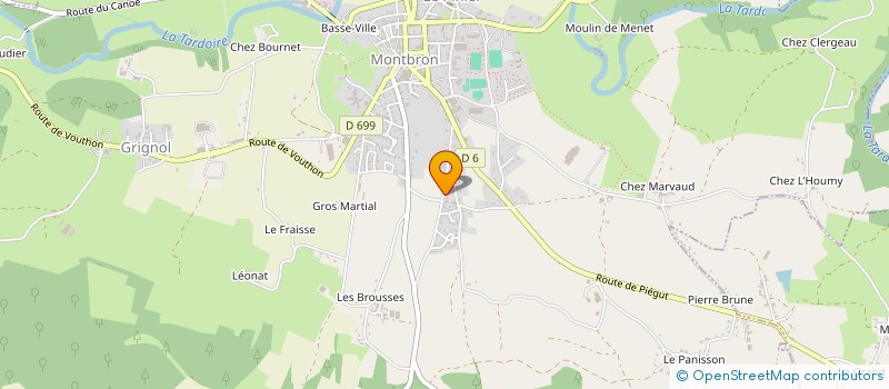 localisation de l'entreprise SOCIETE CIVILE DE MOYENS DES DOCTEUTS LONCEINT MARTIN PETIT ET SEREZ à MONTBRON