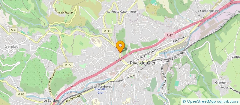 localisation de l'entreprise SOCIETE CIVILE DE MOYENS DES DRS BAYARD - CHAROLLAIS ET FREZET à RIVE-DE-GIER