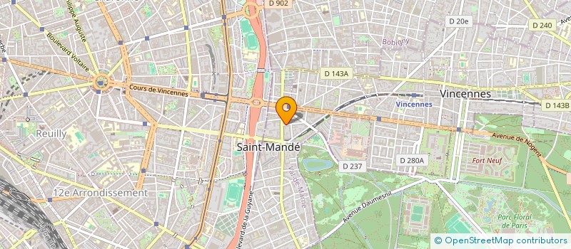 localisation de l'entreprise SOCIETE CIVILE DE MOYENS DES DRS OVIEDO MASSET ET SFEIR à SAINT-MANDE