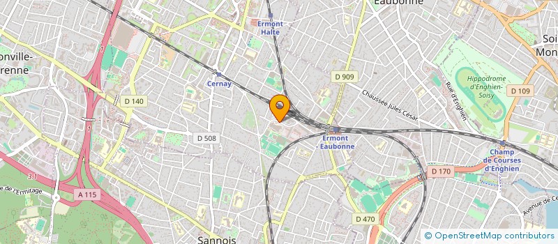 localisation de l'entreprise SOCIETE CIVILE DE MOYENS DES GYNECOLOGUES DE LA CLINIQUE CLAUDE BERNARD à ERMONT