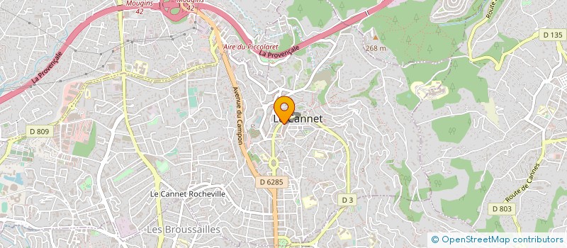 localisation de l'entreprise SOCIETE CIVILE DE MOYENS DES INFIRMIERES CHIARELLO ET POURTIER à LE CANNET
