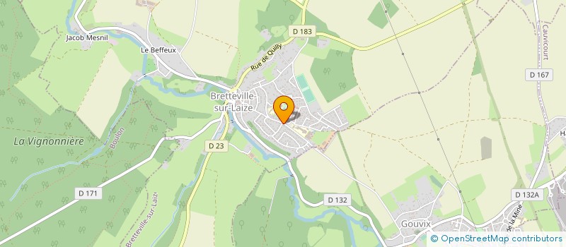 localisation de l'entreprise SOCIETE CIVILE DE MOYENS DES INFIRMIERS DU CINGAL  BRETTEVILLE-SUR-LAIZE