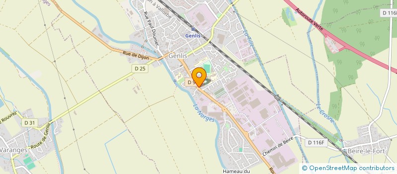 localisation de l'entreprise SOCIETE CIVILE DE MOYENS DES MASSEURS KINESITHERAPEUTES DE LA NORGE  GENLIS