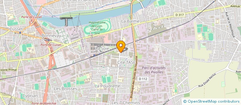 localisation de l'entreprise SOCIETE CIVILE DE MOYENS DES ORTHOPHONISTES DE LA SOIE à VAULX-EN-VELIN