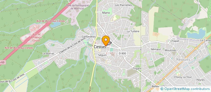 localisation de l'entreprise SOCIETE CIVILE DE MOYENS DU 14 AVENUE DU BARON HAUSSMANN à CESTAS