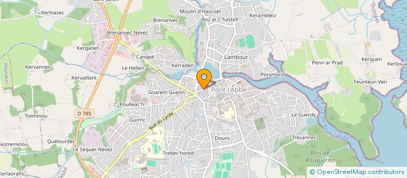 localisation de l'entreprise SOCIETE CIVILE DE MOYENS DU 21 RUE HOCHE à PONT-L'ABBE