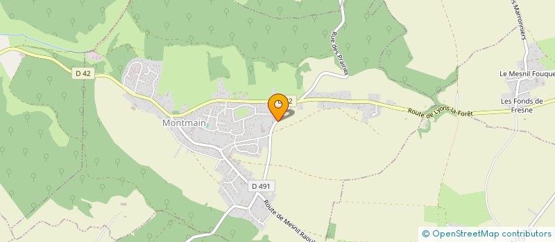 localisation de l'entreprise SOCIETE CIVILE DE MOYENS DU CABINET DENTAIRE DE MONTMAIN  MONTMAIN