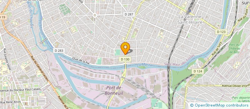 localisation de l'entreprise SOCIETE CIVILE DE MOYENS DU CABINET DENTAIRE DU VAL DE MARNE  NOISEAU