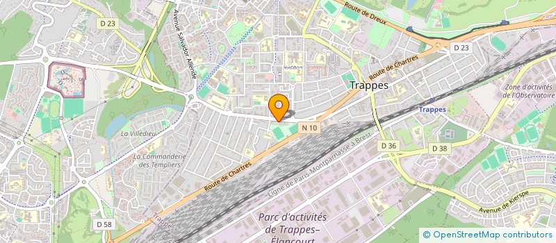 localisation de l'entreprise SOCIETE CIVILE DE MOYENS DU CABINET INFIRMIER LUTHER KING  TRAPPES