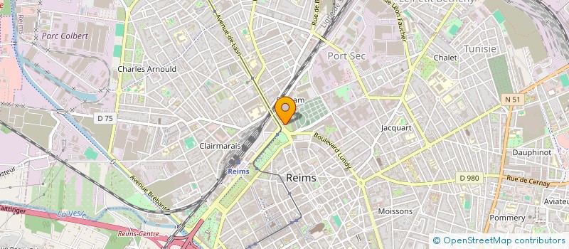 localisation de l'entreprise SOCIETE CIVILE DE MOYENS DU CABINET MEDICAL BOULINGRIN-REPUBLIQUE DES DOCTEURS BARRE ERIC-CALLAY SOLENNE - CANOT BRICE - à REIMS