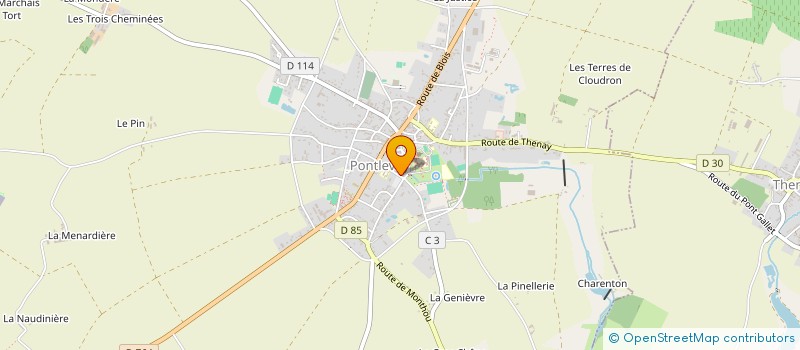 localisation de l'entreprise SOCIETE CIVILE DE MOYENS DU CABINET MEDICAL DE PONTLEVOY  PONTLEVOY