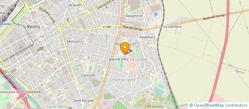 localisation de l'entreprise SOCIETE CIVILE DE MOYENS DU CABINET MEDICAL DES DOCTEURS HUBERT BOSQUET- AMELIE BRABANT-VIAU - JOCELYNE DEMARTA- LAURENT  REIMS