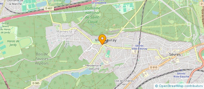 localisation de l'entreprise SOCIETE CIVILE DE MOYENS DU CABINET MEDICO DENTAIRE PARC DE SAINT CLOUD  VILLE-D'AVRAY