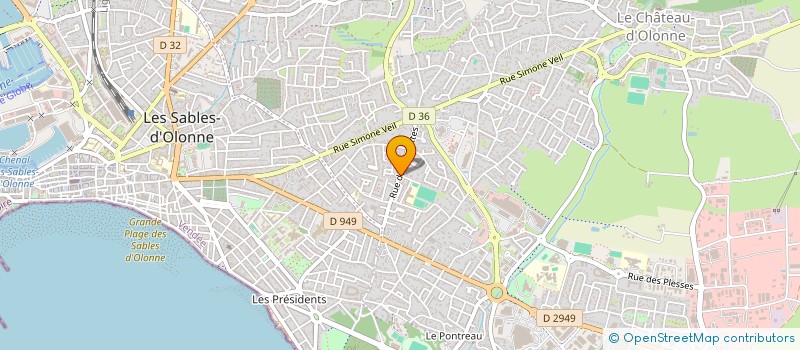 localisation de l'entreprise SOCIETE CIVILE DE MOYENS DU GLOBE à LES SABLES D'OLONNE