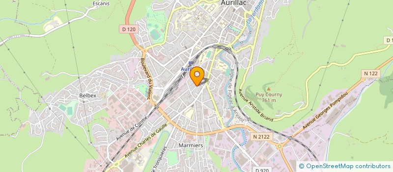localisation de l'entreprise SOCIETE CIVILE DE MOYENS DU MIDI à AURILLAC