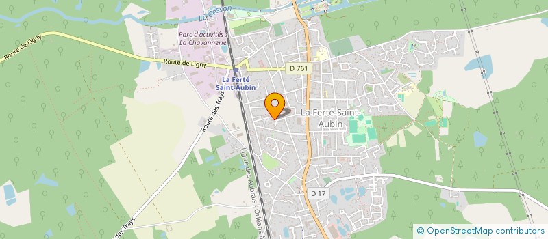 localisation de l'entreprise SOCIETE CIVILE DE MOYENS DU POLE DE SANTE DE LA FERTE SAINT AUBIN à LA FERTE-SAINT-AUBIN