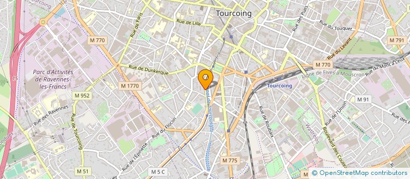 localisation de l'entreprise SOCIETE CIVILE DE MOYENS DU QUAI à TOURCOING