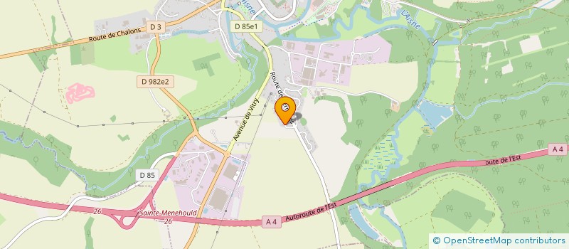 localisation de l'entreprise SOCIETE  CIVILE DE MOYENS DU SOURIRE D'ARGONNE  SAINTE-MENEHOULD