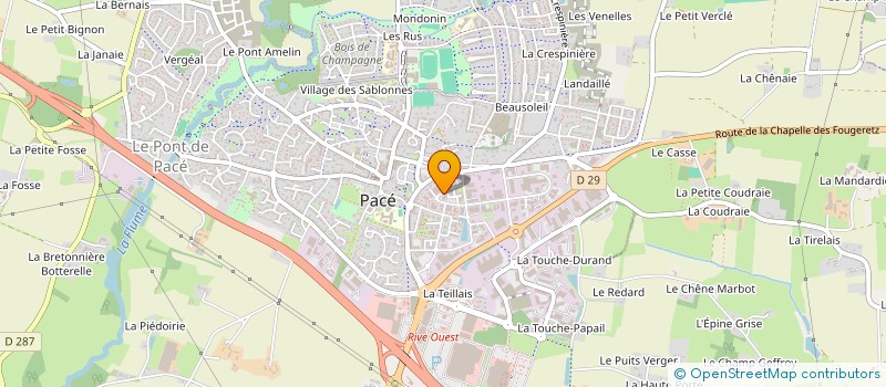 localisation de l'entreprise SOCIETE CIVILE DE MOYENS DUGUE-GUENEE-BOUREL- BARBOTEAU  PACE