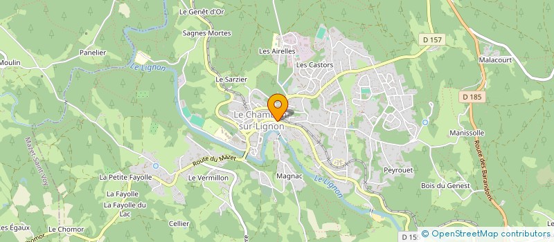 localisation de l'entreprise SOCIETE CIVILE DE MOYENS EN SOINS INFIRMIERS  LE CHAMBON-SUR-LIGNON