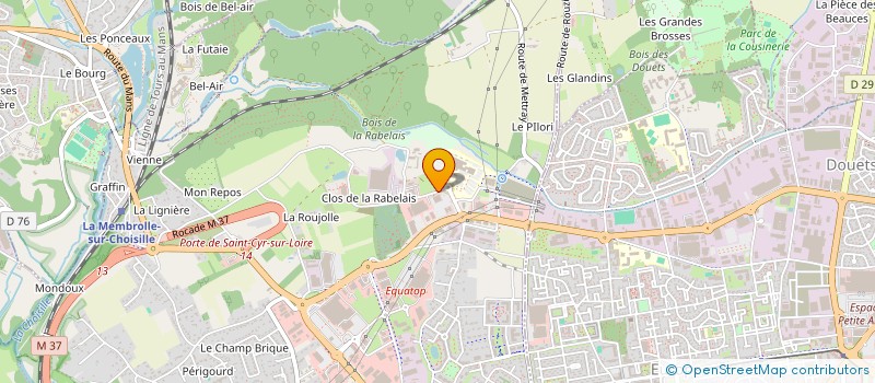 localisation de l'entreprise SOCIETE CIVILE DE MOYENS EQUA PODOLOGIE SPORT à SAINT-CYR-SUR-LOIRE