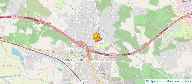 localisation de l'entreprise SOCIETE CIVILE DE MOYENS ESTEREL VISION  PUGET-SUR-ARGENS