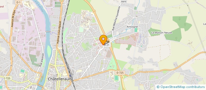 localisation de l'entreprise SOCIETE CIVILE DE MOYENS FOCH  CHATELLERAULT