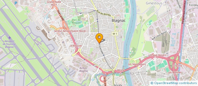 localisation de l'entreprise SOCIETE CIVILE DE MOYENS FONQUERNIE THIERRY  BLAGNAC