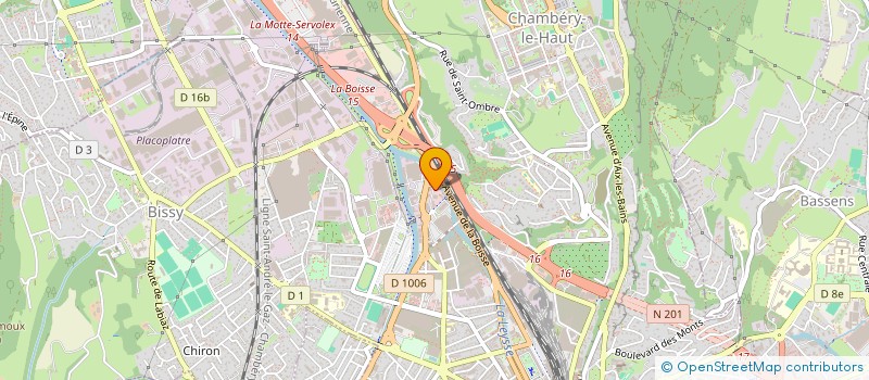 localisation de l'entreprise SOCIETE CIVILE DE MOYENS FOVEA à CHAMBERY