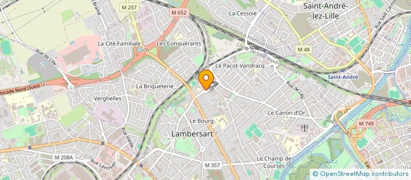 localisation de l'entreprise SOCIETE CIVILE DE MOYENS GAGNON WILLART à LAMBERSART